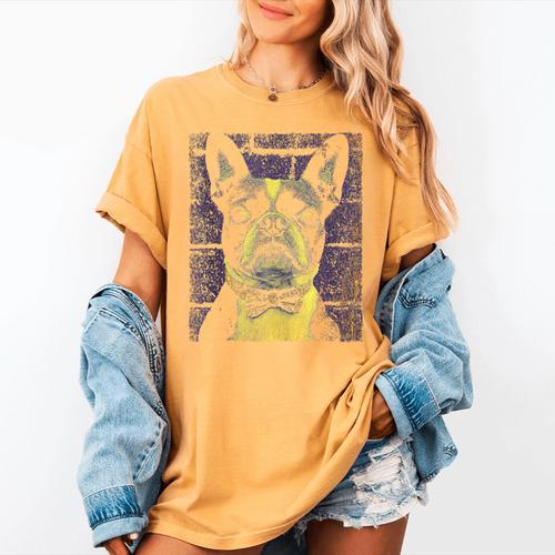 Vintage Boston Terrier Dog Women's Comfort Colors T-Shirt - Bostonterriersmerch.com