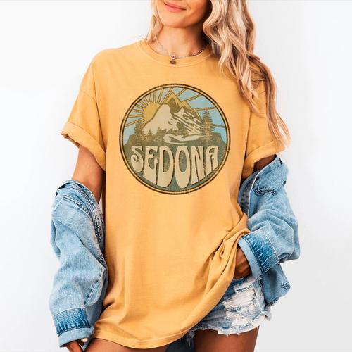 Sedona Arizona Nature Mountains Hiking Outdoors Women's Comfort Colors T-Shirt - Bostonterriersmerch.com