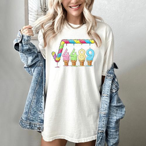 67 Ice Cream Drip Meme Square Root 4489 Slang Teacher Math Women's Comfort Colors T-Shirt - teacherstshirts.com CA