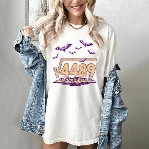 67 Meme Math Teacher Square Root 4489 Halloween Women's Comfort Colors T-Shirt - teacherstshirts.com CA