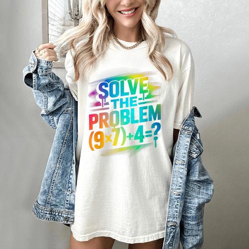 67 Meme PEMDAS Elementary Math Teacher Six Seven Women's Comfort Colors T-Shirt - teacherstshirts.com DE