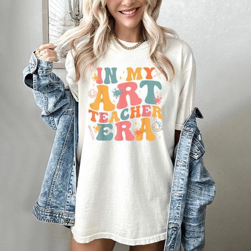 In My Art Teacher Era Artists First Day Of School Women Women's Comfort Colors T-Shirt - teacherstshirts.com