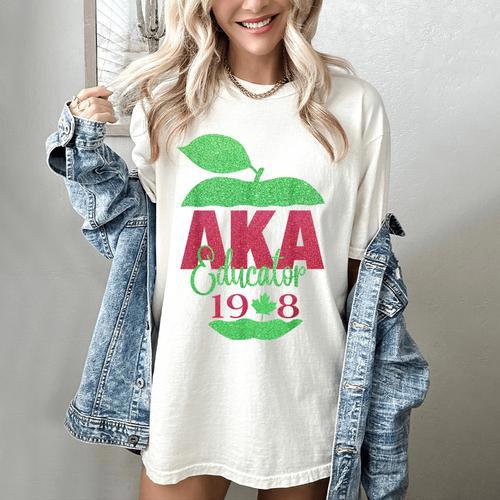 Cute Pretty Educators & Teacher Aka Educator Women's Comfort Colors T-Shirt - teacherstshirts.com