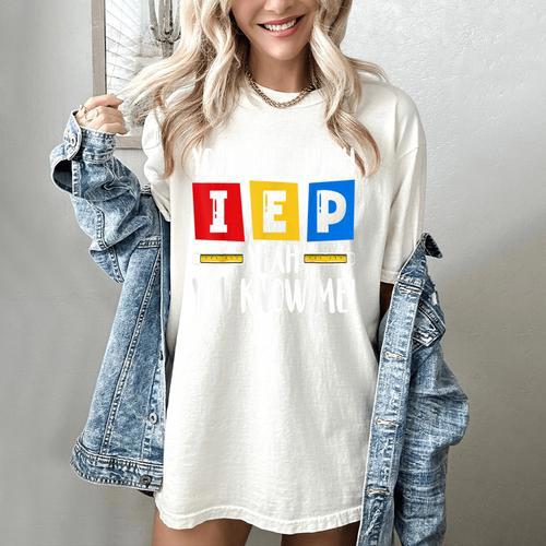 You Down With IEP Yeah You Know Me SPED Teacher Women's Comfort Colors T-Shirt - teacherstshirts.com AU