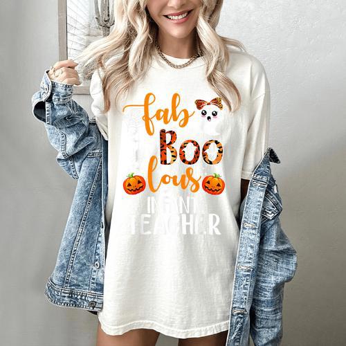 Faboolous INFANT Teacher Halloween Women's Comfort Colors T-Shirt - teacherstshirts.com