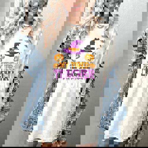 Halloween Costumes For Teachers Tired Teacher Costume Tee Women&#x27;s Comfort Colors T-Shirt - teacherstshirts.com