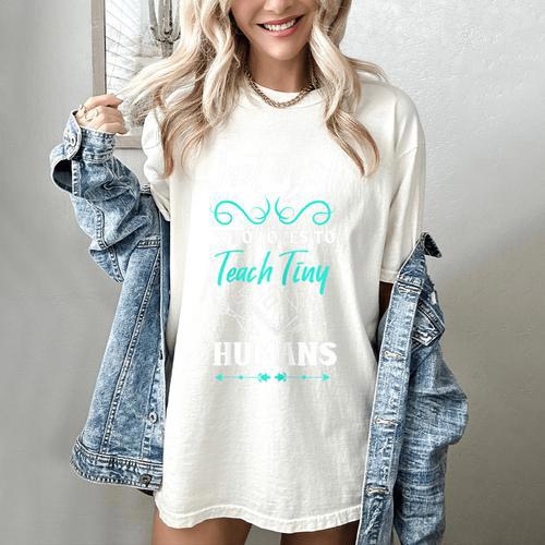 Kindergarten Teacher Shirt Humor Preschool Teacher Women's Comfort Colors T-Shirt - teacherstshirts.com