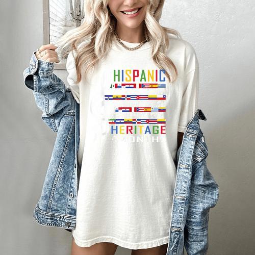 Music Teacher Kid National Hispanic Heritage Month Women's Comfort Colors T-Shirt - teacherstshirts.com AU