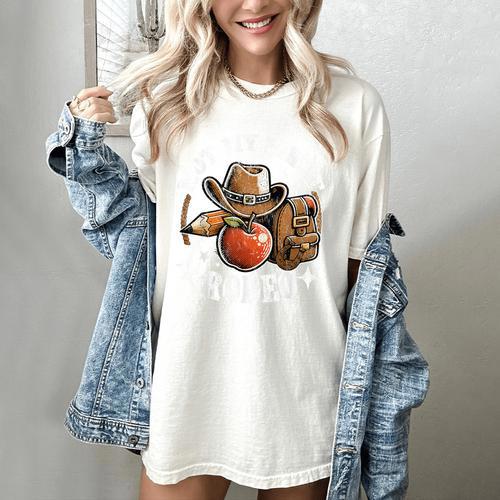 Not My First Rodeo Back To School Teacher Women's Comfort Colors T-Shirt - teacherstshirts.com