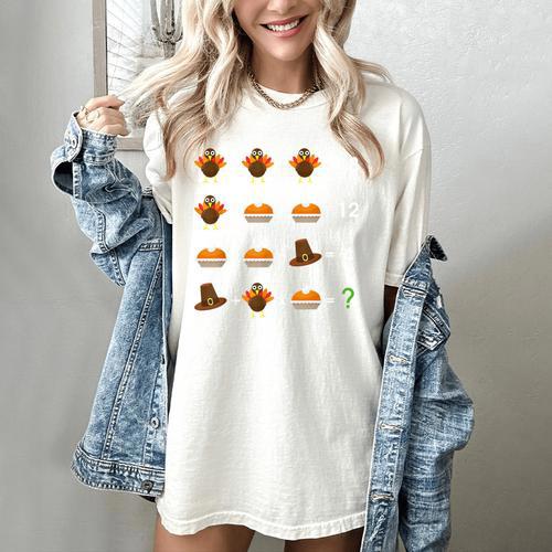 Order Of Operations Thanksgiving Quiz Math Teacher Women's Comfort Colors T-Shirt - teacherstshirts.com AU