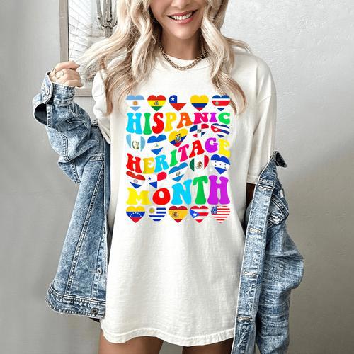Hispanic Heritage Month 2025 Latino Puerto Rico Teacher Kids Women's Comfort Colors T-Shirt - teacherstshirts.com DE