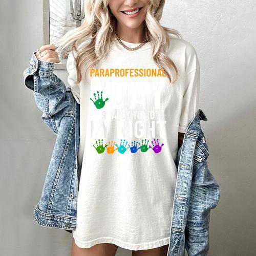Paraprofessional Educator Teacher Para Classroom Assistant Women's Comfort Colors T-Shirt - teacherstshirts.com