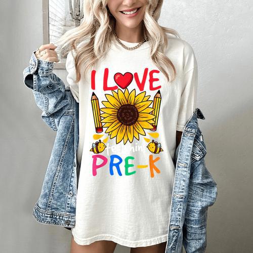 Pre School Teacher Pre-K Teacher Women's Comfort Colors T-Shirt - teacherstshirts.com CA