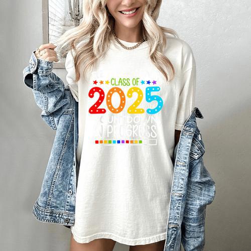 Retirement Class Of 2025 Teacher Countdown Loading Teacher Women's Comfort Colors T-Shirt - teacherstshirts.com