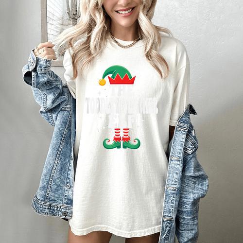The Toddler Teacher Elf Christmas Matching Family Women's Comfort Colors T-Shirt - teacherstshirts.com AU
