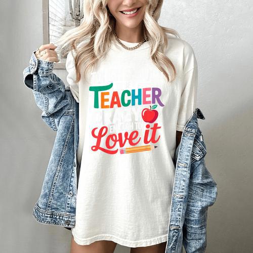 Tough Enough To Be A Teacher Crazy Enough To Love It Women's Comfort Colors T-Shirt - teacherstshirts.com UK
