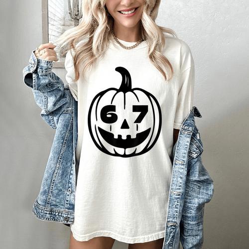 67 Halloween Costume For Students Teachers Brainrot Meme Women's Comfort Colors T-Shirt - teacherstshirts.com UK