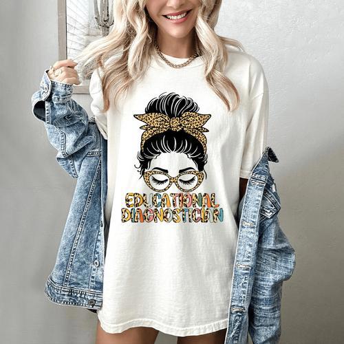 Cute Educational Diagnostician Teacher Appreciation Week Men Women Women's Comfort Colors T-Shirt - teacherstshirts.com AU