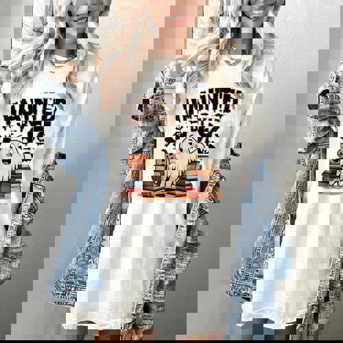 Haunted By 67 Teacher Ghost Pumpkin Halloween Costum Women&#x27;s Comfort Colors T-Shirt - teacherstshirts.com