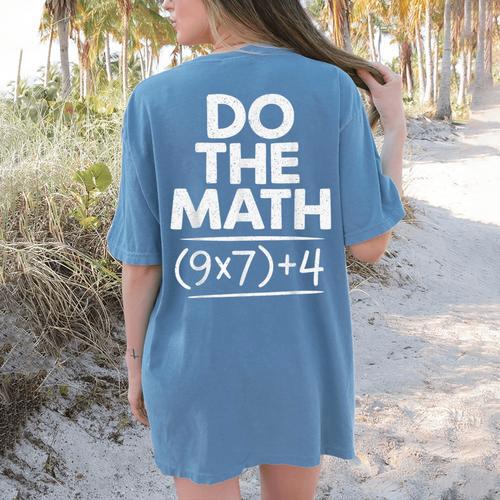 6 7 Six Seven Math Teacher Gen Z Alpha Meme Slang Boys Girls Women's Comfort Colors T-Shirt Back Print - teacherstshirts.com AU