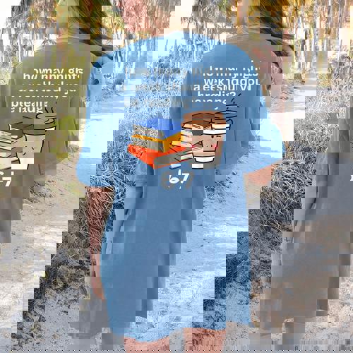 67 Meme English Teacher Reading Book Lover Humor Women&#x27;s Comfort Colors T-Shirt Back Print - teacherstshirts.com