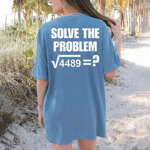 67 Meme Math Six Seven Teacher Brainrot Joke Women's Comfort Colors T-Shirt Back Print - teacherstshirts.com AU