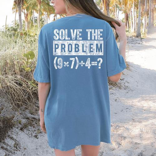 67 Meme PEMDAS Elementary Math Teacher Brain Rot Joke Women's Comfort Colors T-Shirt Back Print - teacherstshirts.com AU