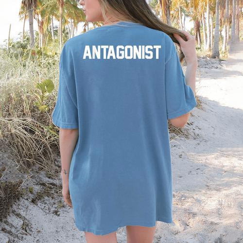 Antagonist English Literature Teacher Costume T Shirt Women's Comfort Colors T-Shirt Back Print - teacherstshirts.com