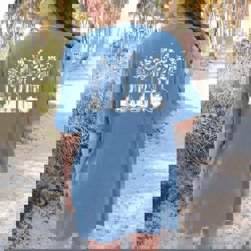 Botanical Beaker Science Teacher Floral Chemistry Lab Week Women&#x27;s Comfort Colors T-Shirt Back Print - teacherstshirts.com