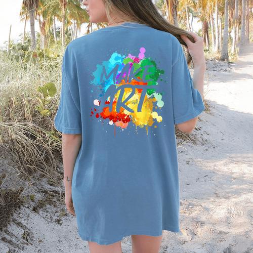 Cool Art For Men Women Artist Teacher Painter Artists Paint Women's Comfort Colors T-Shirt Back Print - teacherstshirts.com UK