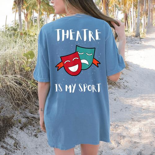 Drama Teacher For Theatre And Performing Arts Women's Comfort Colors T-Shirt Back Print - teacherstshirts.com CA