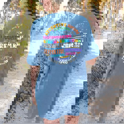 Educators Special Ed Teacher Special Education Dream Team Women&#x27;s Comfort Colors T-Shirt Back Print - teacherstshirts.com