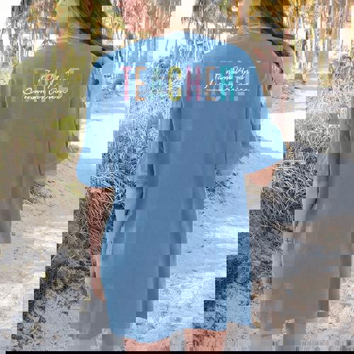 FACS Teacher Family And Consumer Science Teacher Women&#x27;s Comfort Colors T-Shirt Back Print - teacherstshirts.com