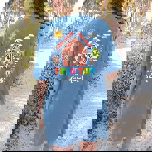 Farm Field Trip Squad Field Day 2025 Teachers Students Women&#x27;s Comfort Colors T-Shirt Back Print - teacherstshirts.com