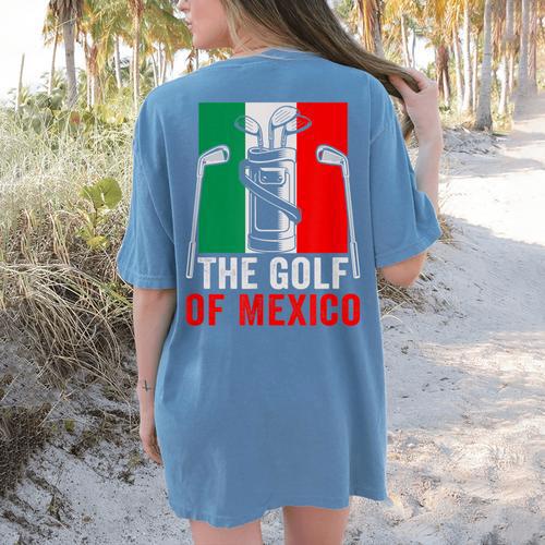 The Golf Of Mexico Golf Player Golf Teacher Golfer For Men Women Women's Comfort Colors T-Shirt Back Print - teacherstshirts.com DE