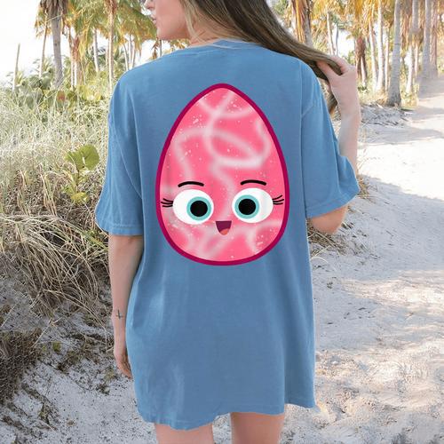 Good Egg Teacher Halloween Costume Group The Greg Egg Women's Comfort Colors T-Shirt Back Print - teacherstshirts.com AU