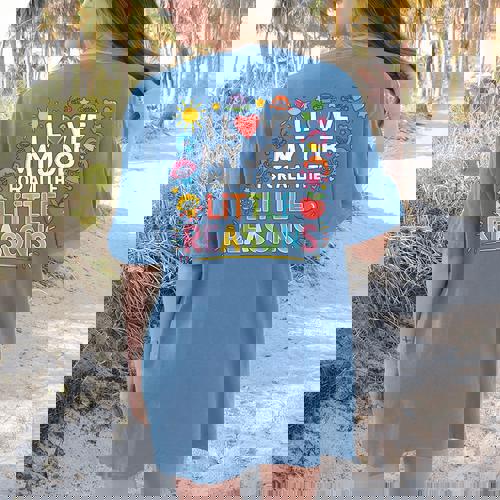 I Love My Job For All The Little Reasons Teacher Women&#x27;s Comfort Colors T-Shirt Back Print - teacherstshirts.com