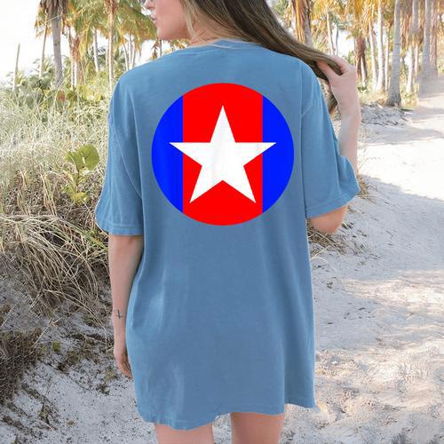 Nerdy Captain Sweatpants Retro Comic Book Fan Teacher Women's Comfort Colors T-Shirt Back Print - teacherstshirts.com UK