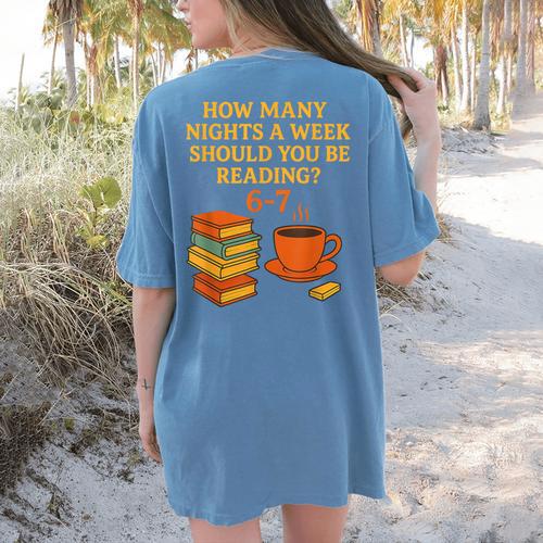 Reading 67 Meme English Teacher 6 7 Book Lover Humor Women's Comfort Colors T-Shirt Back Print - teacherstshirts.com CA