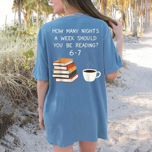 Reading 67 Six Seven Meme English Teacher Book Lover Women's Comfort Colors T-Shirt Back Print - teacherstshirts.com CA