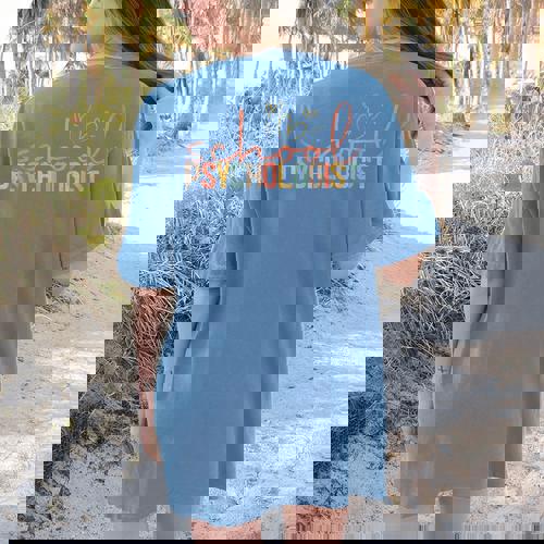 School Psychologist Psychology Teacher Appreciation Women&#x27;s Comfort Colors T-Shirt Back Print - teacherstshirts.com