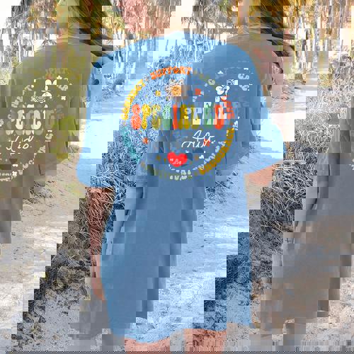 Special Education Teacher Special ED Aide Life SPED Women&#x27;s Comfort Colors T-Shirt Back Print - teacherstshirts.com