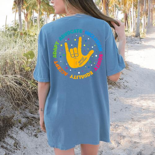 Special Education Teacher Inspirational SPED Teachers Autism Women's Comfort Colors T-Shirt Back Print - teacherstshirts.com UK
