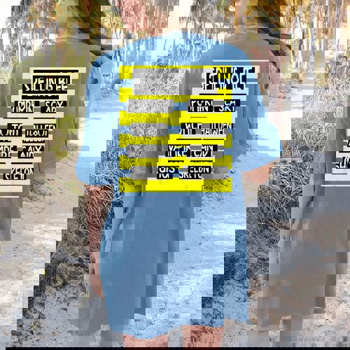 Spelling Bee Pun Halloween Costume For Teachers Women&#x27;s Comfort Colors T-Shirt Back Print - teacherstshirts.com