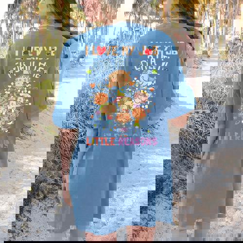 Teacher Teaching I Love My Job For All The Little Reasons Women&#x27;s Comfort Colors T-Shirt Back Print - teacherstshirts.com