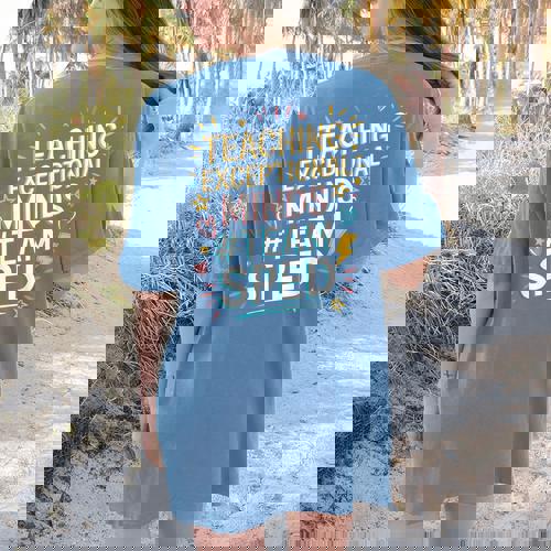 Team Sped Sped Teacher Special Education Teacher Team Women&#x27;s Comfort Colors T-Shirt Back Print - teacherstshirts.com