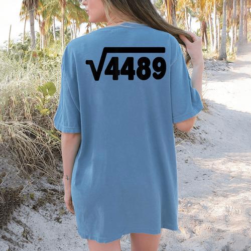 67 Meme Square Root 4489 Six Seven Slang Math Teacher Women's Comfort Colors T-Shirt Back Print - teacherstshirts.com AU