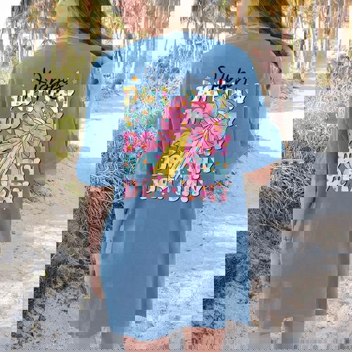 Happy Dot Day 2025 Coquette Bow Teachers Kids Boys Girls Women&#x27;s Comfort Colors T-Shirt Back Print - teacherstshirts.com