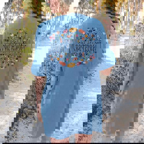 School Psychologist Psychology Teacher Appreciation Women&#x27;s Comfort Colors T-Shirt Back Print - teacherstshirts.com