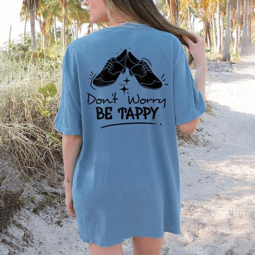 Tap Dancer Tap Dancing Shoes Tap Dance Teacher Women's Comfort Colors T-Shirt Back Print - teacherstshirts.com UK